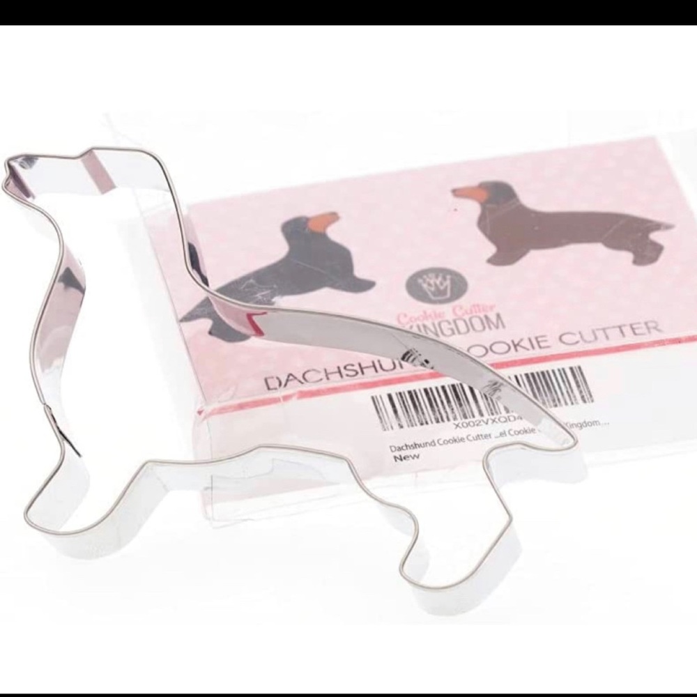 Dachshund dog stainless steel cookie cutter.